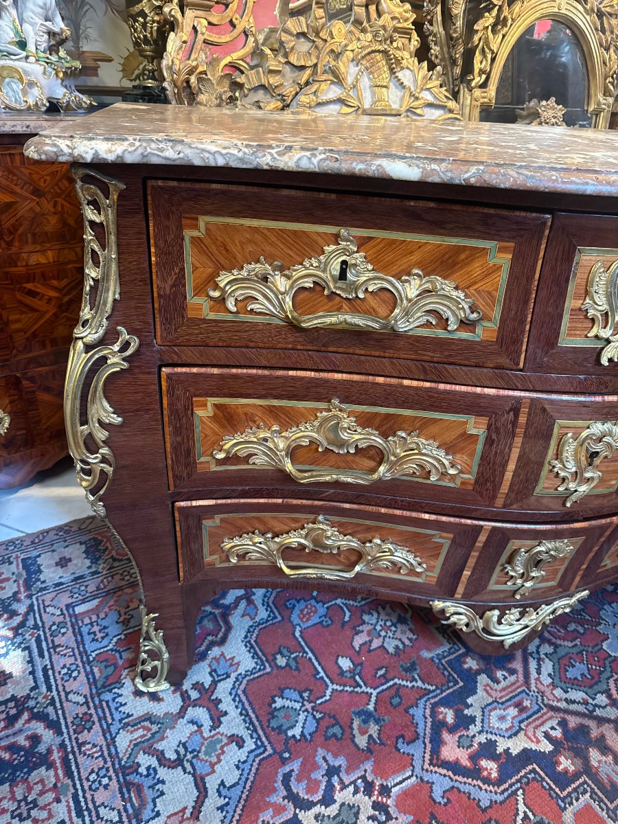 COMMODE TOMBEAU D’EPOQUE LOUIS XV – 18ème-photo-2