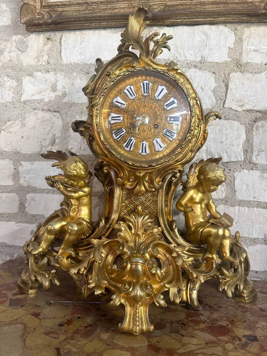 Louis XV–napoleon III-style Clock