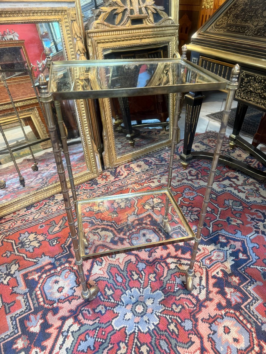 TABLE SERVANTE ATTRIBUEE A LA MAISON BAGUES ANNEE 50
