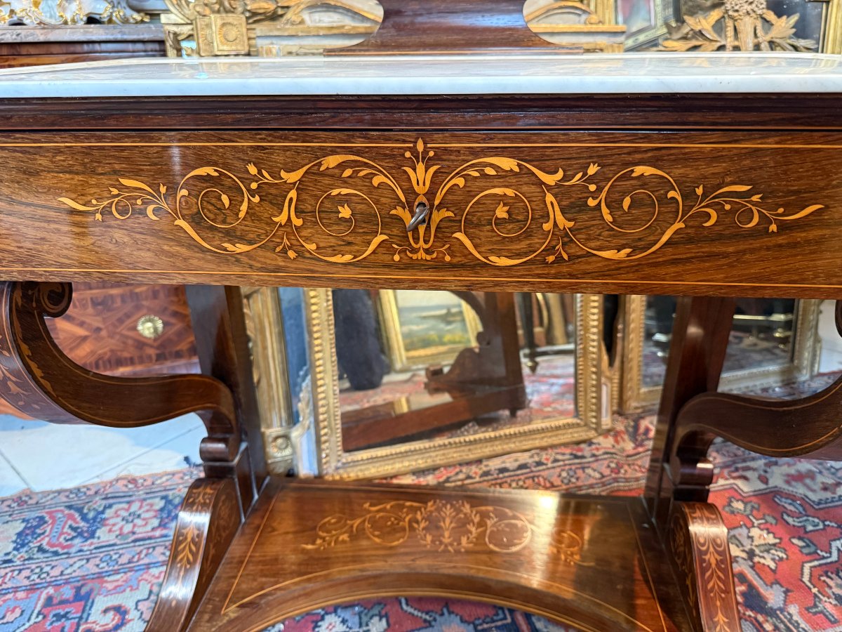 Charles X-era Dressing Table That Opens To Reveal A Writing Desk-photo-4