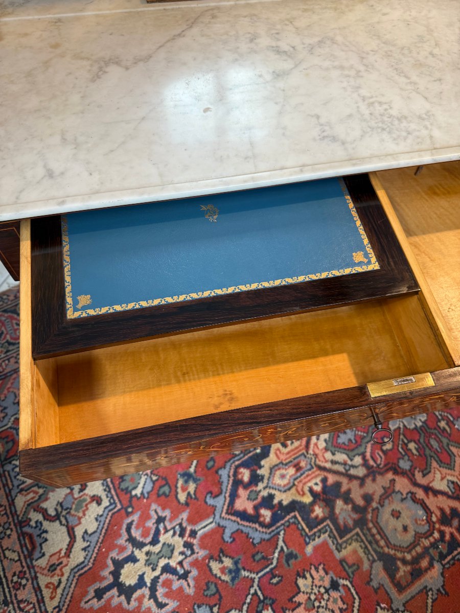 Charles X-era Dressing Table That Opens To Reveal A Writing Desk-photo-6