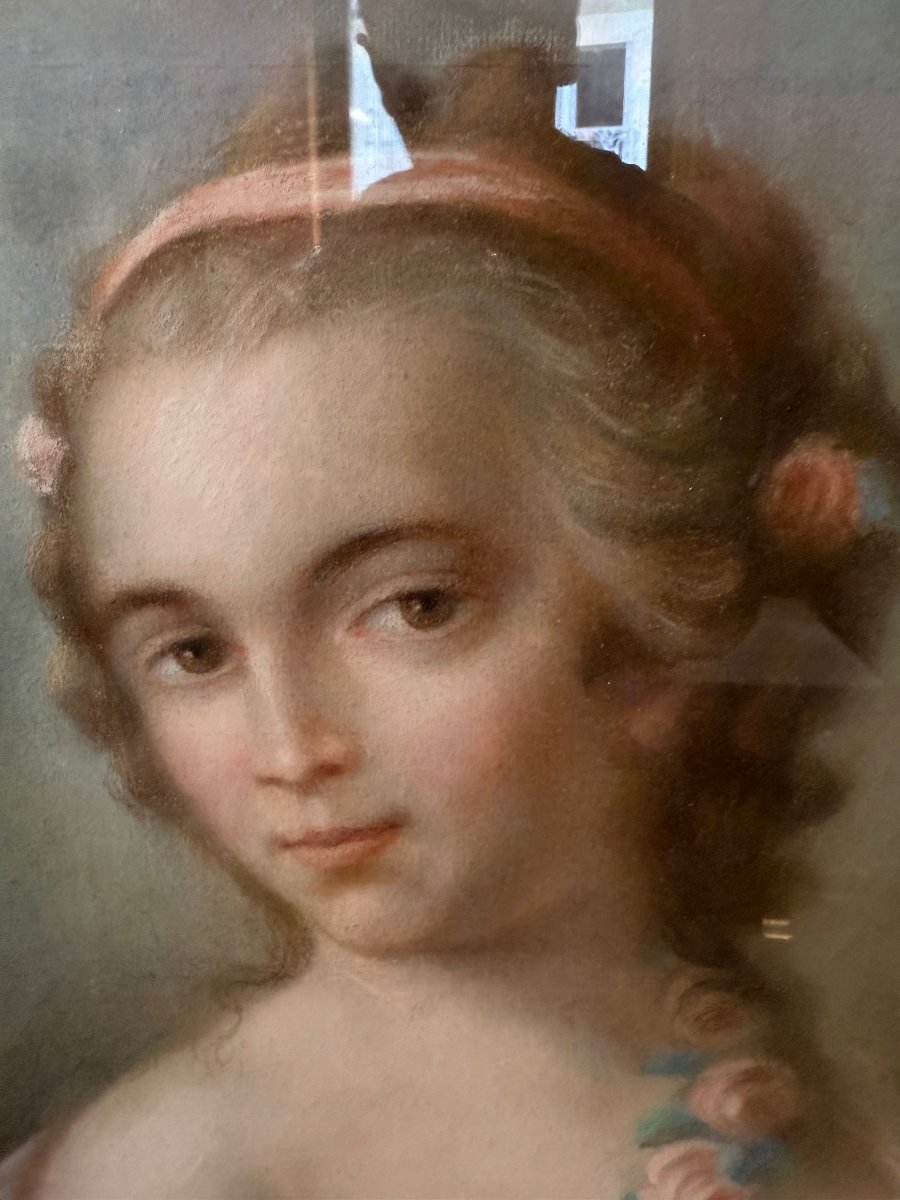 Woman's Portrait In Pastel -photo-2
