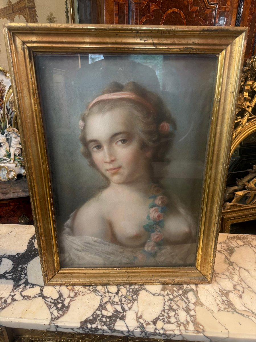 Woman's Portrait In Pastel 