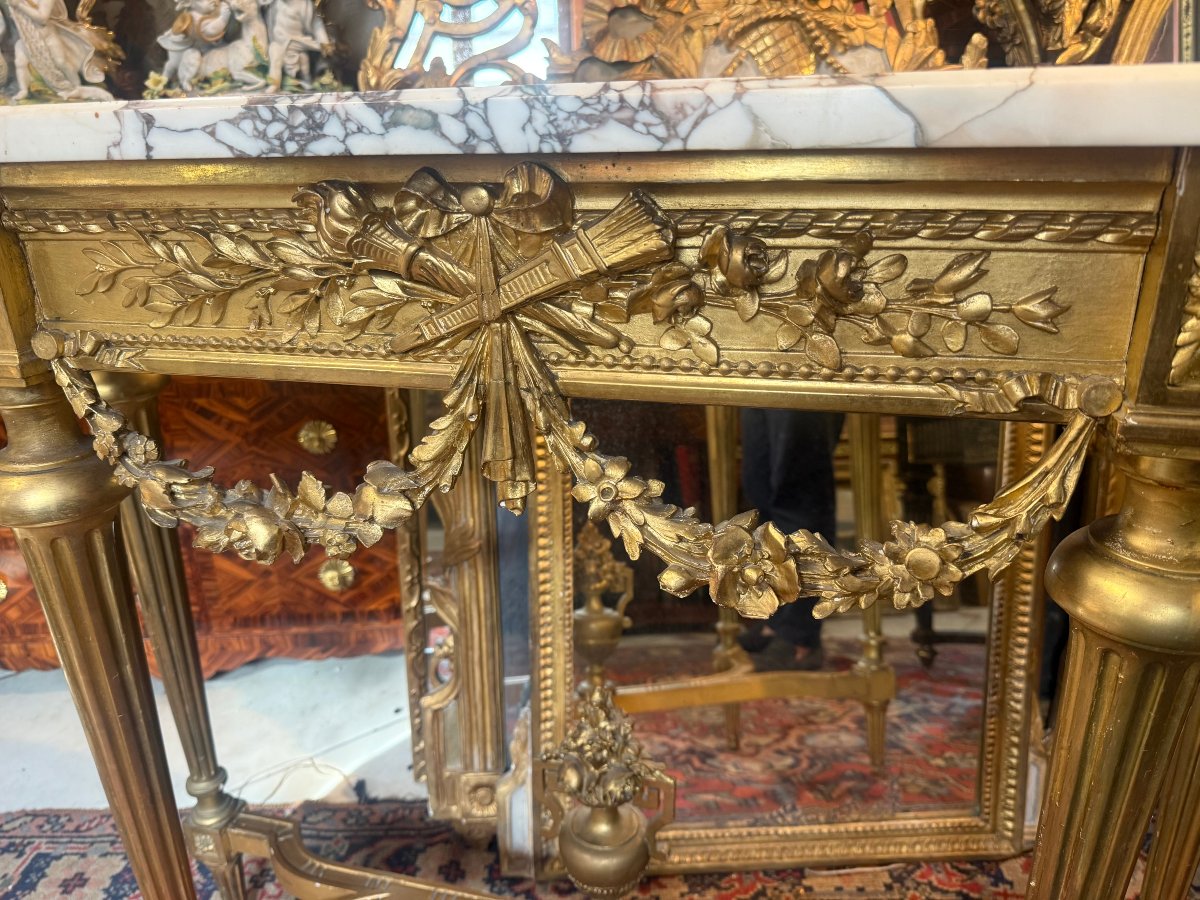 CONSOLE D’APPARAT DE STYLE LOUIS XVI-photo-2