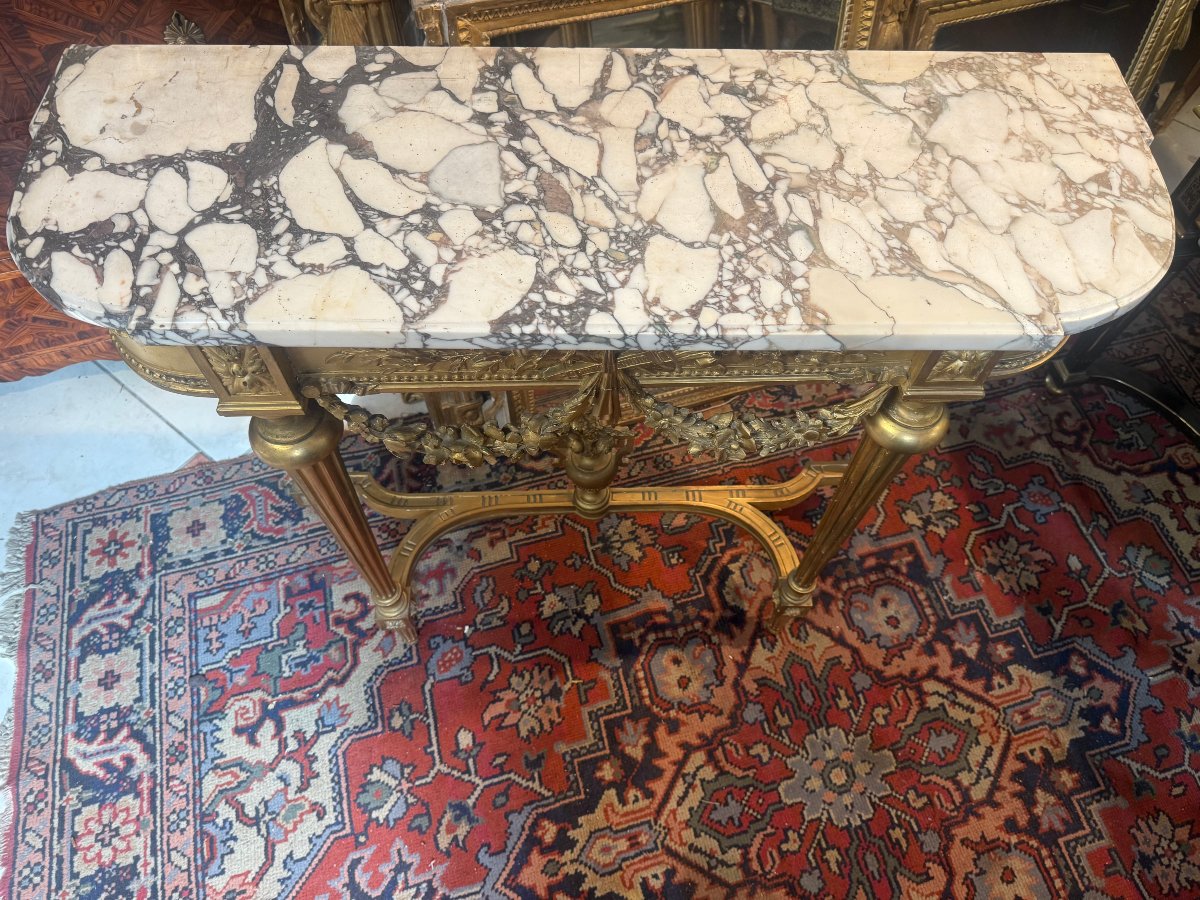CONSOLE D’APPARAT DE STYLE LOUIS XVI-photo-5
