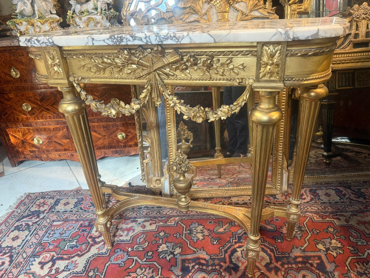 CONSOLE D’APPARAT DE STYLE LOUIS XVI