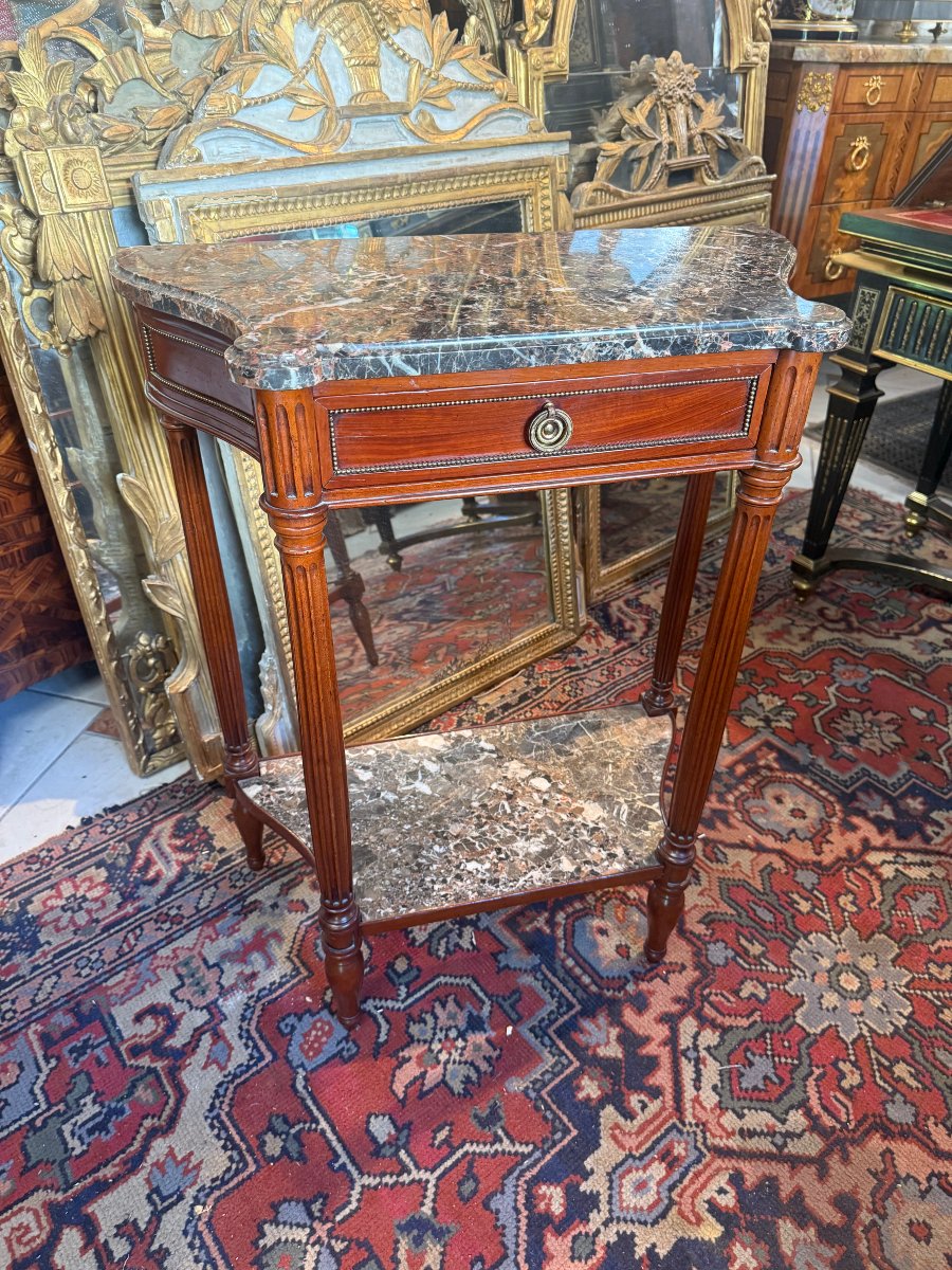 TABLE CONSOLE OU TABLE DESSERTE DE STYLE LOUIS XVI