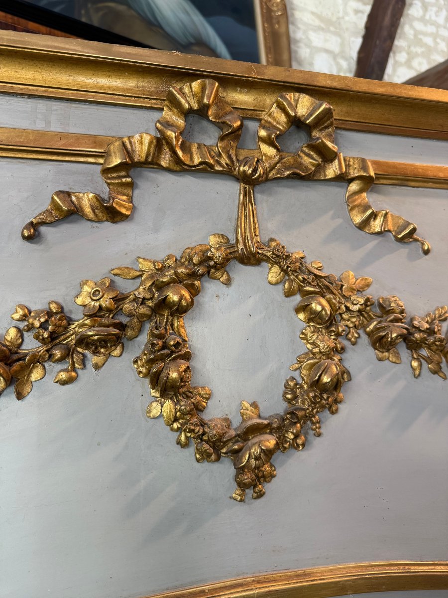 MIROIR – TRUMEAU DE STYLE LOUS XVI-photo-4