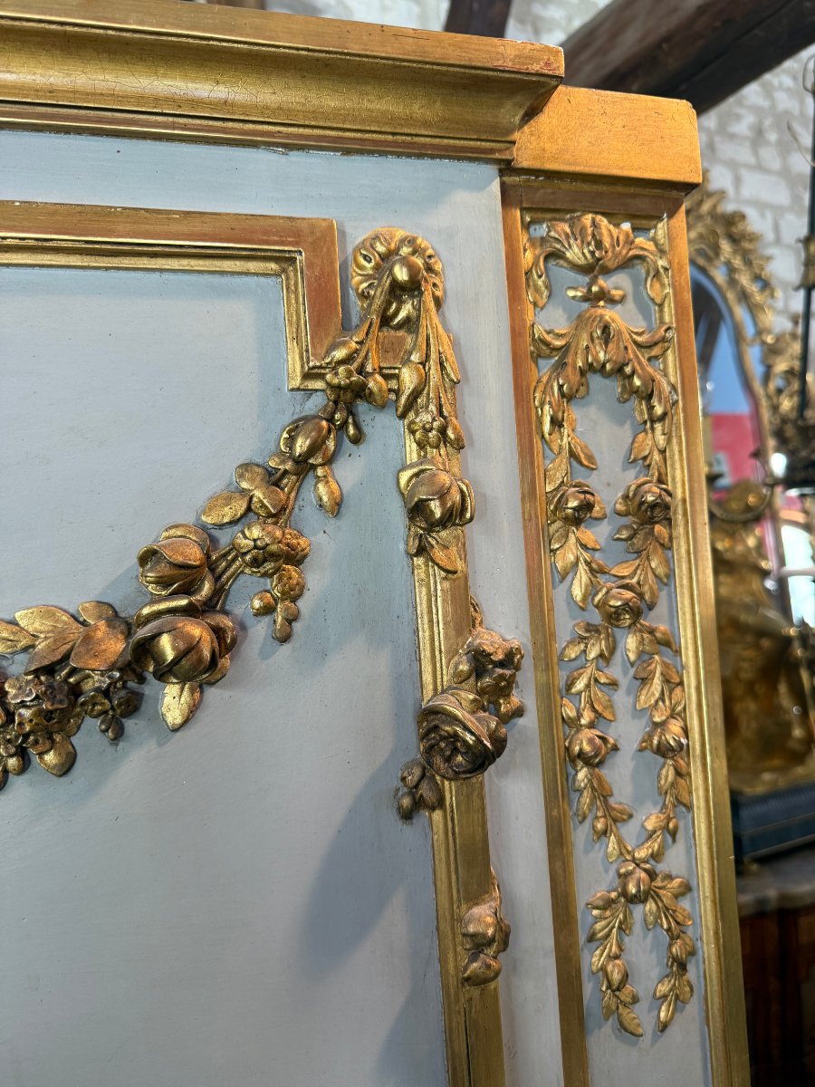 MIROIR – TRUMEAU DE STYLE LOUS XVI-photo-1