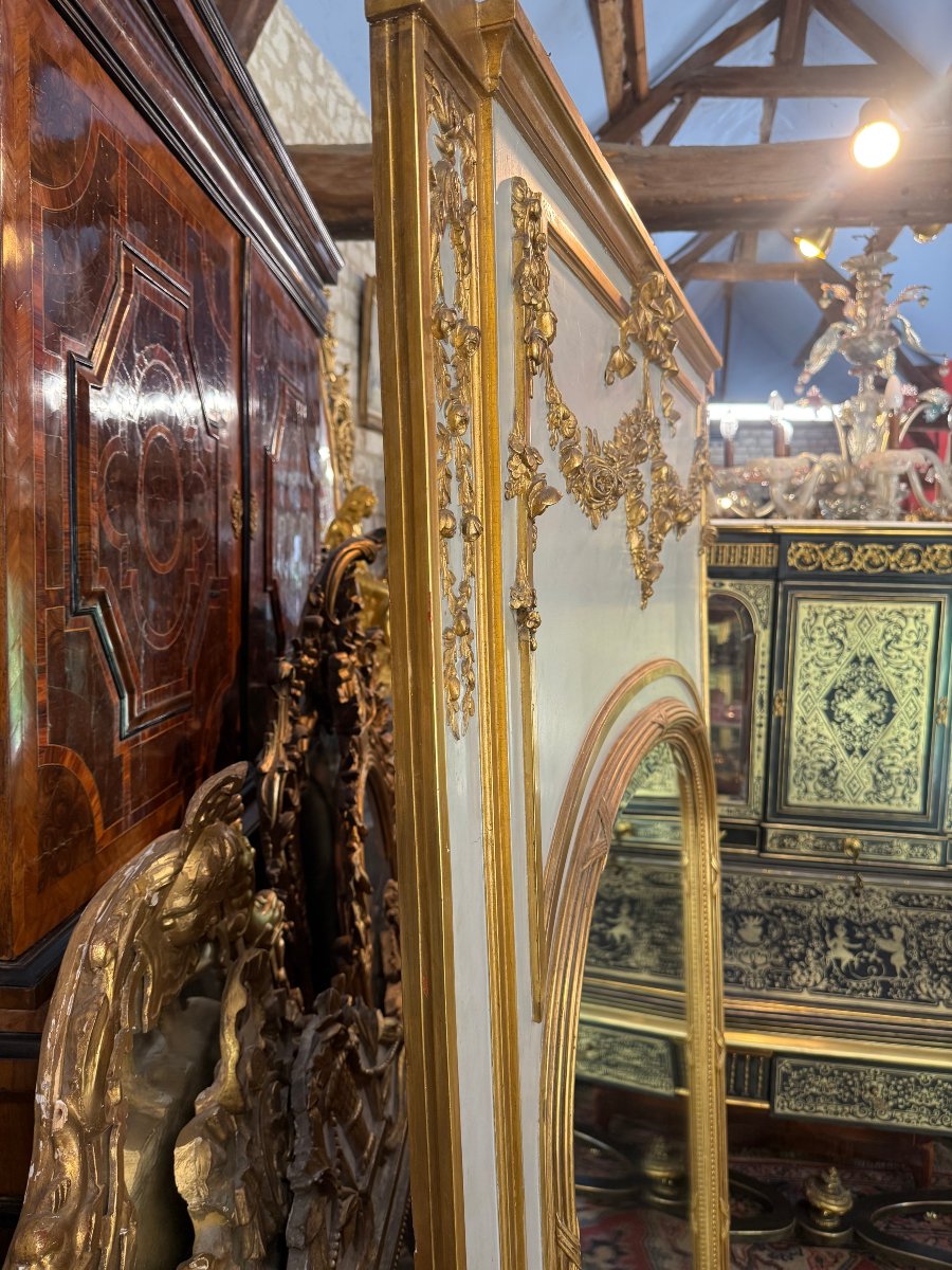 MIROIR – TRUMEAU DE STYLE LOUS XVI-photo-3