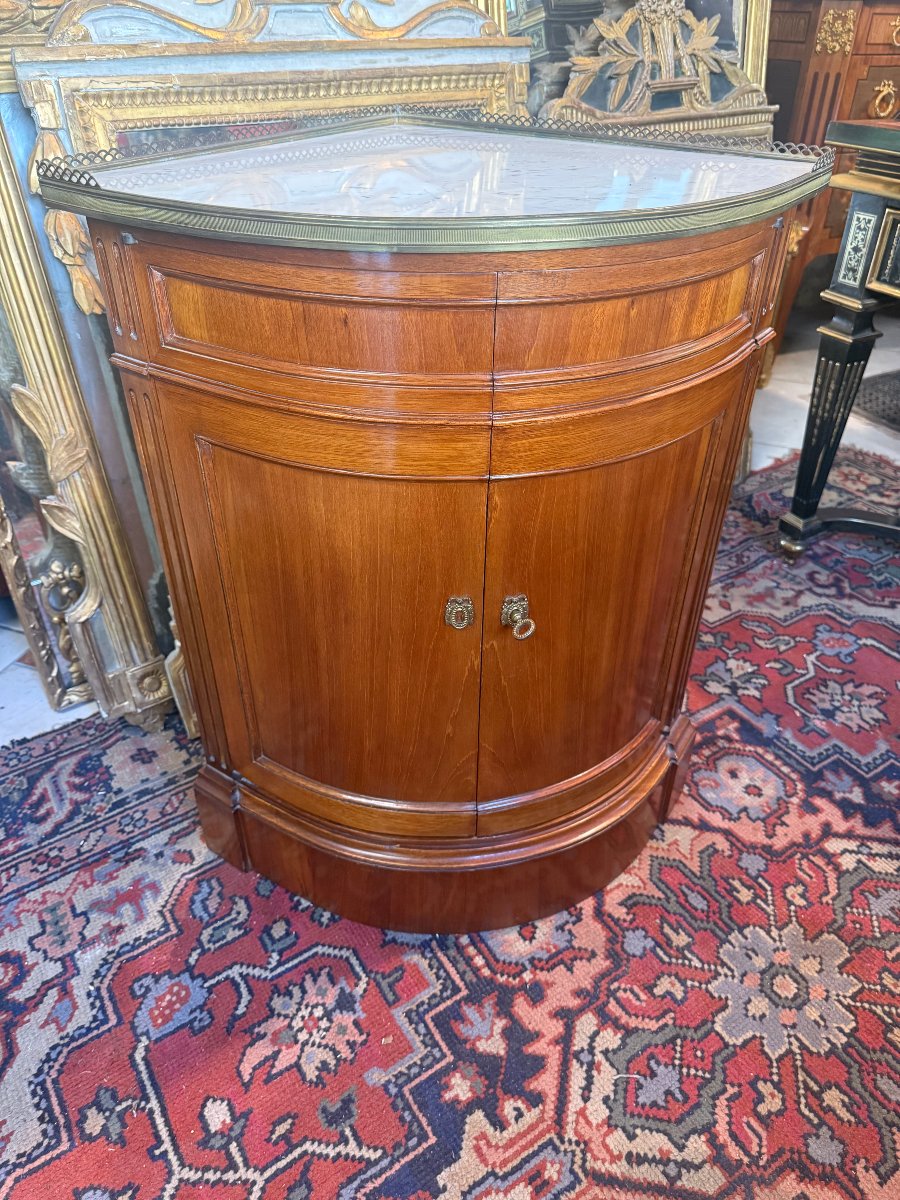 Louis XVI-style Corner Cabinet