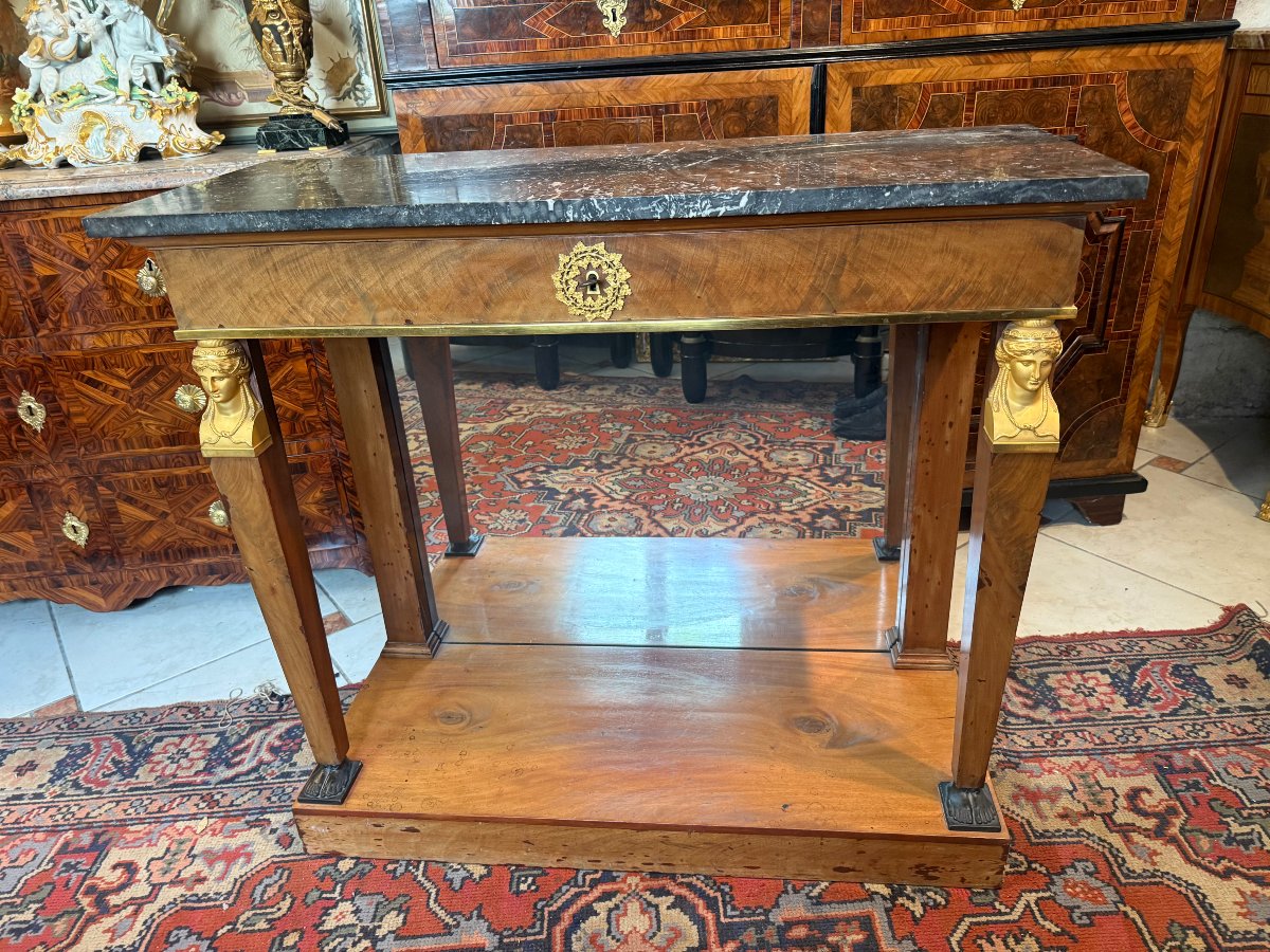 Vintage Empire-style Console Table – From Egypt