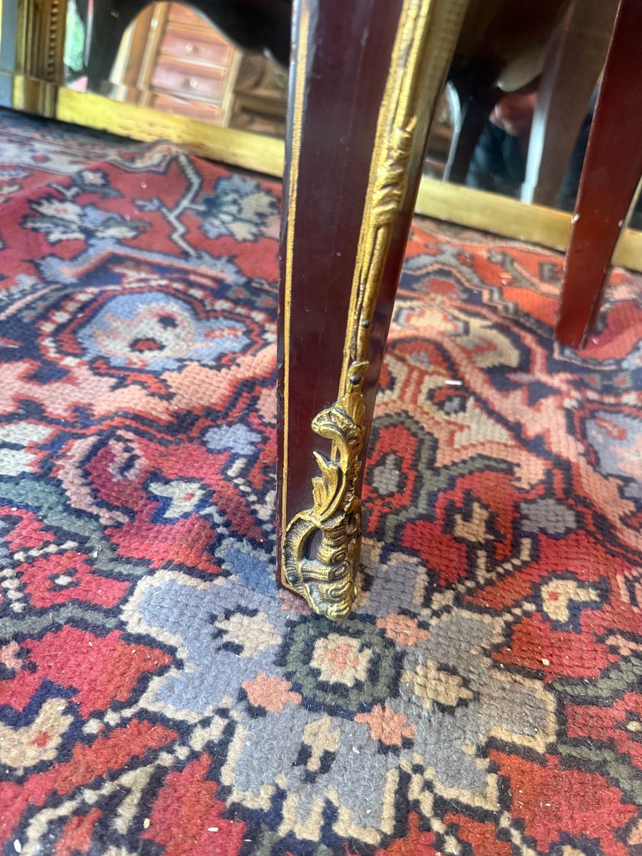 COMMODE SAUTEUSE LAQUE DE CHINE DE STYLE LOUIS XV-photo-3