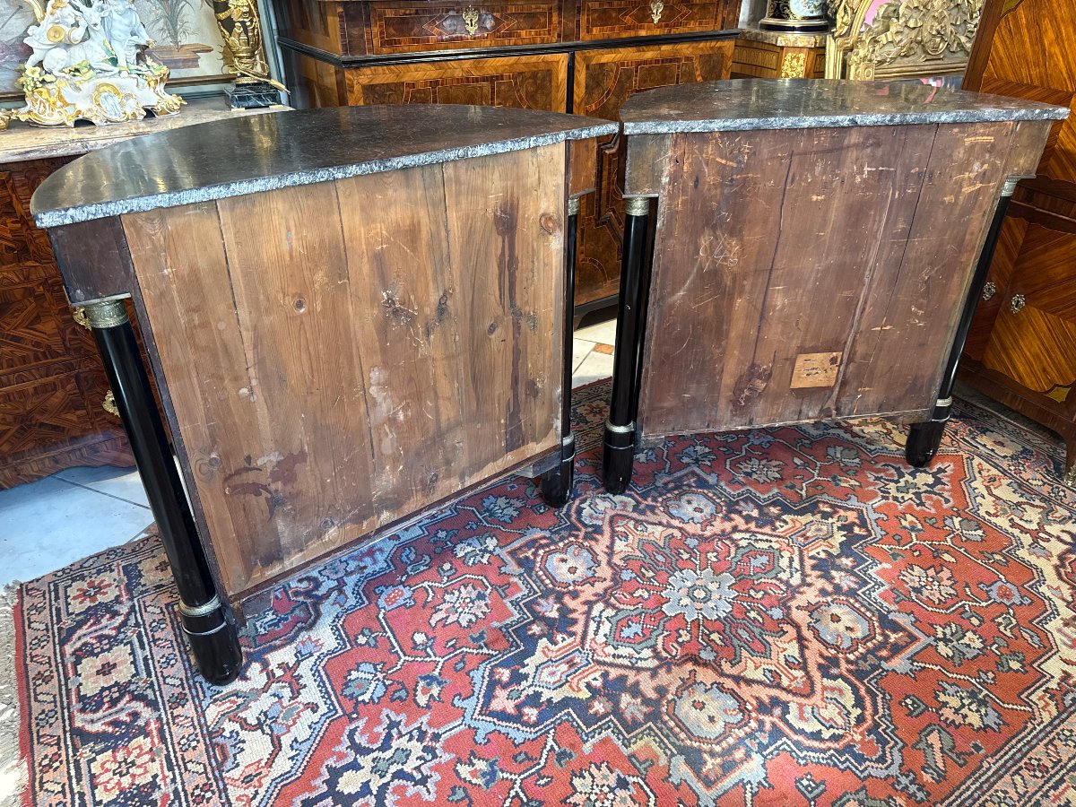 Pair Of Half-sideboards—one From The Empire Period-photo-3