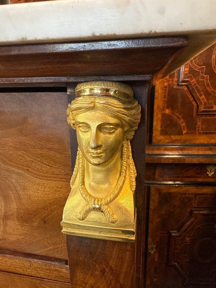 CHIFFONNIER D EPOQUE EMPIRE – RETOUR D’EGYPTE-photo-2