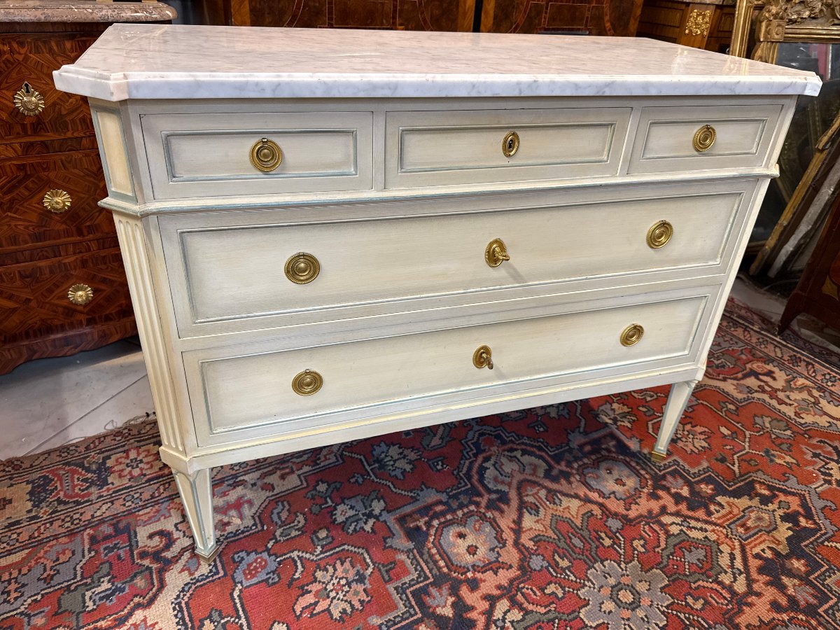 Louis XVI-style Chest Of Drawers Made Of Reclaimed Wood