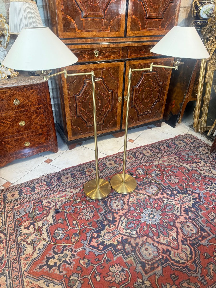 PAIRE DE LISEUSES ATTRIBUÉES À LA MAISON BAGUES