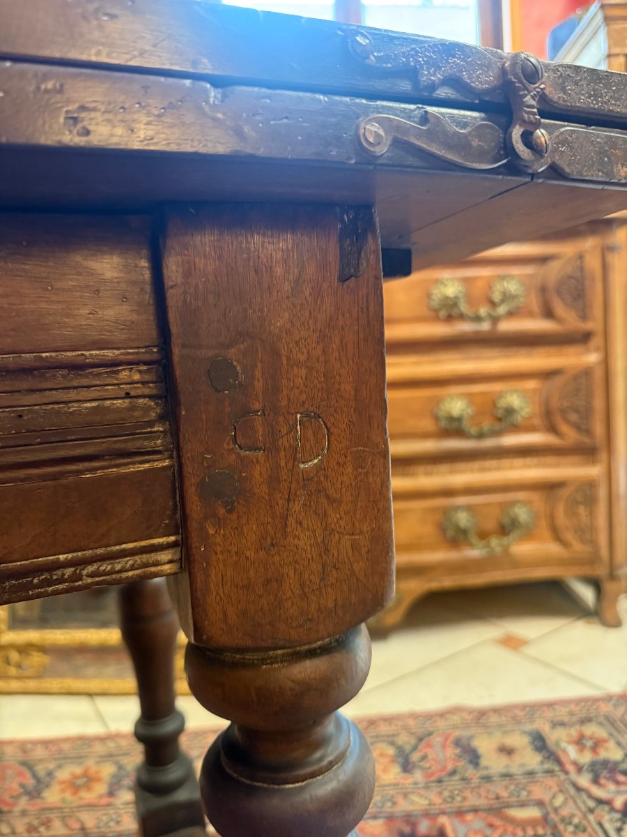 Louis XIII-style Monastery Table - 18th Century-photo-5