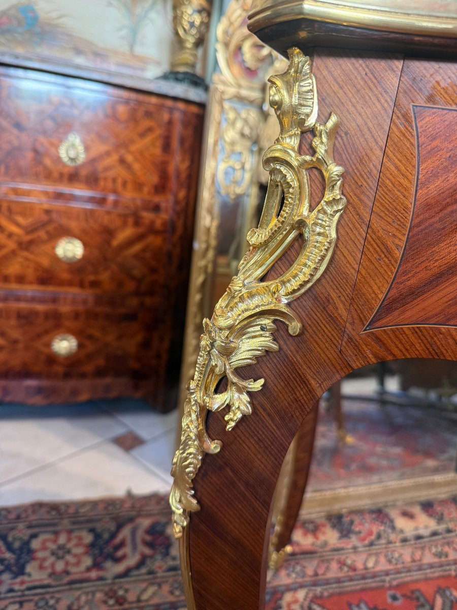 BUREAU PLAT DE STYLE LOUIS XV-photo-3