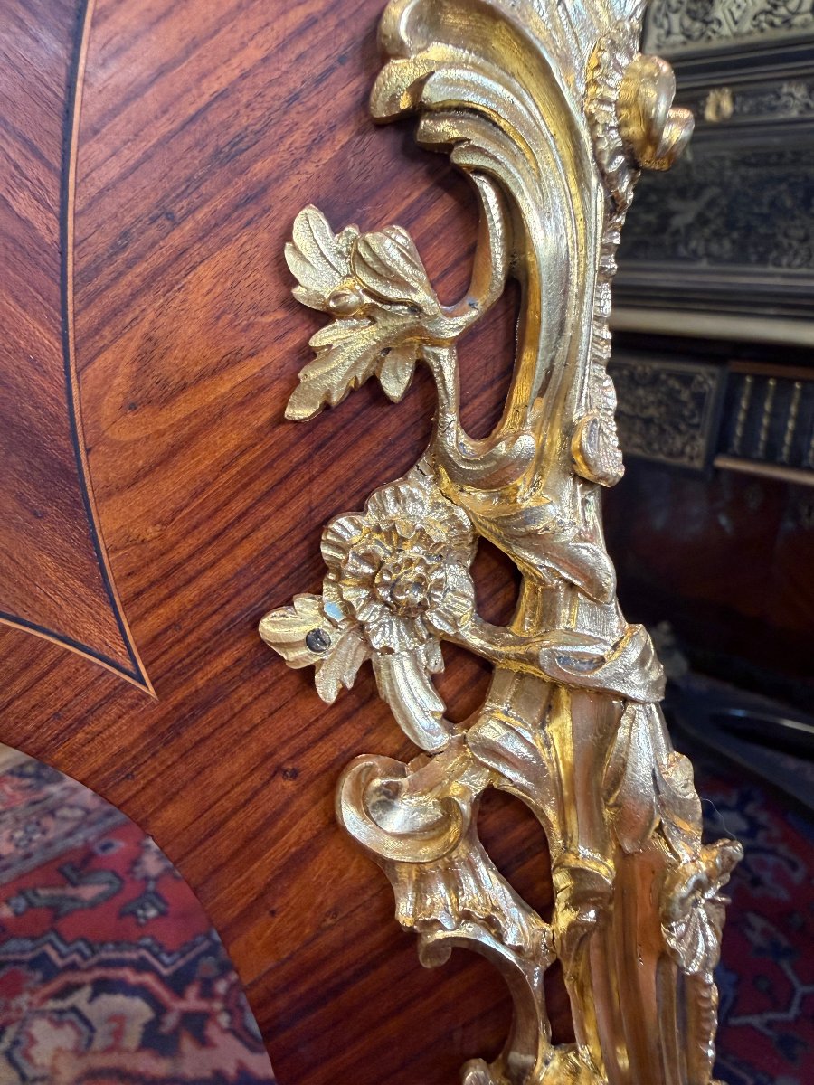 BUREAU PLAT DE STYLE LOUIS XV-photo-2
