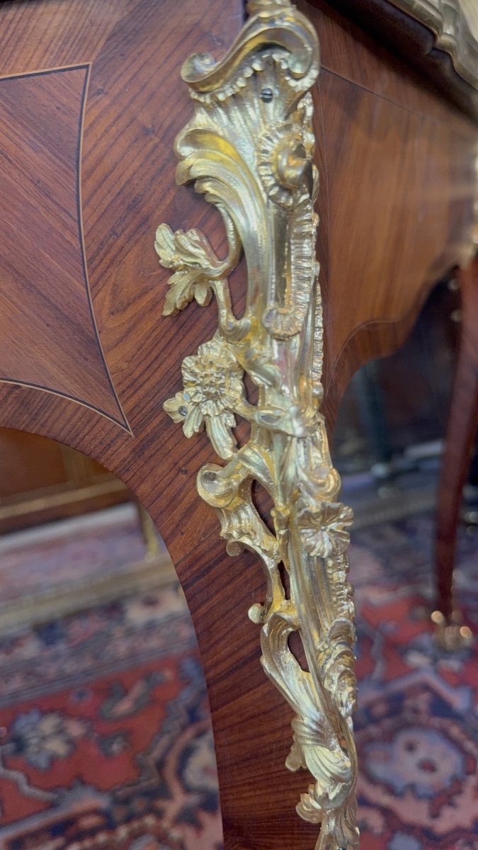 BUREAU PLAT DE STYLE LOUIS XV-photo-6