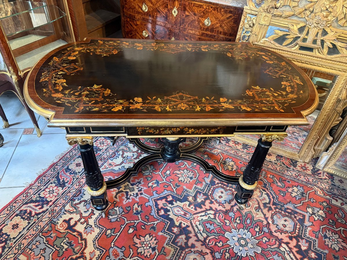 TABLE DE MILIEU OU BUREAU EPOQUE NAPOLEON III-photo-2