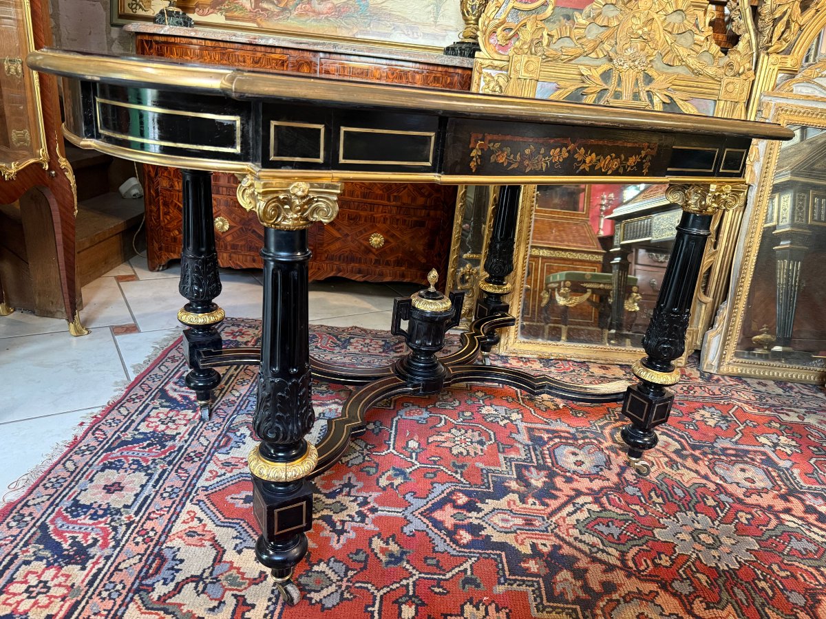 TABLE DE MILIEU OU BUREAU EPOQUE NAPOLEON III-photo-3