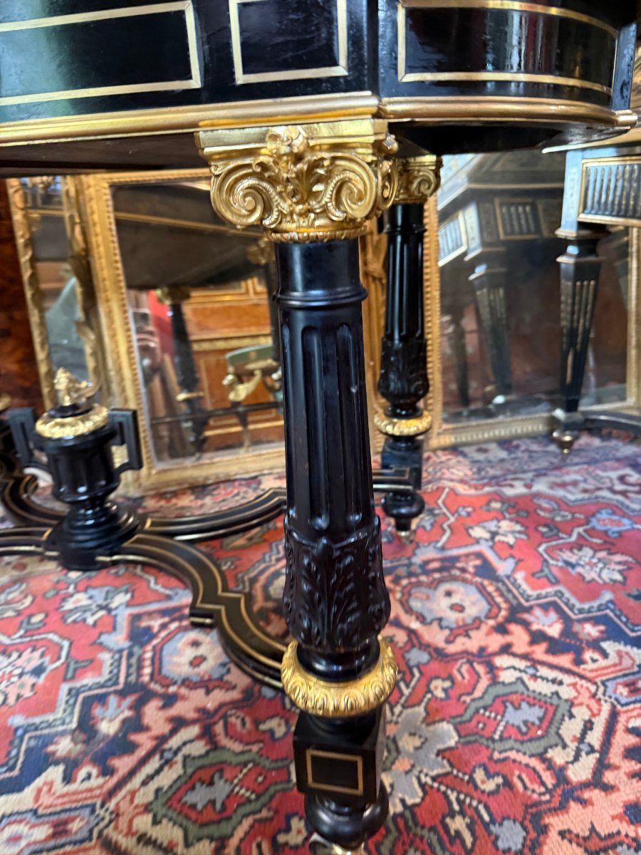 TABLE DE MILIEU OU BUREAU EPOQUE NAPOLEON III-photo-2