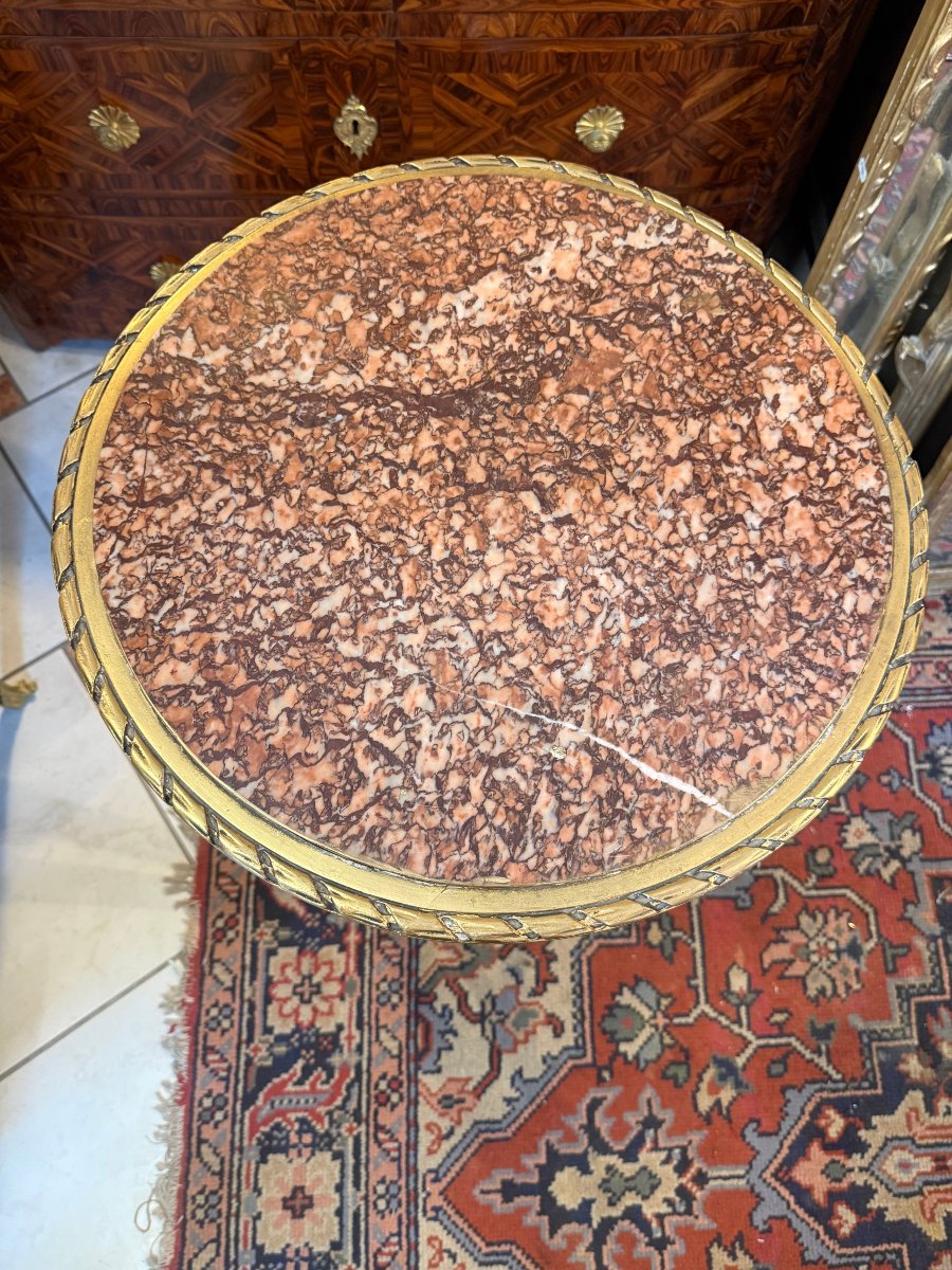 GUERIDON DE STYLE LOUIS XVI-photo-2