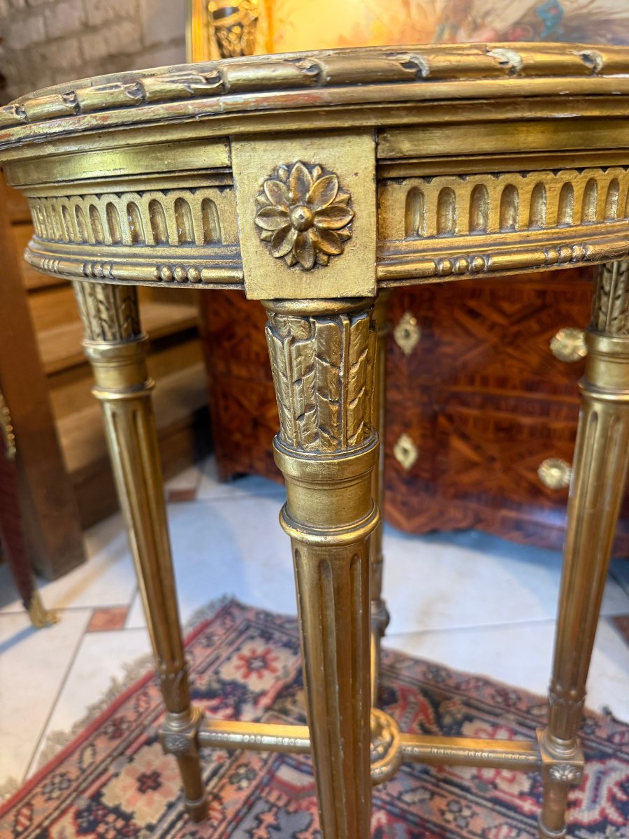 GUERIDON DE STYLE LOUIS XVI-photo-3