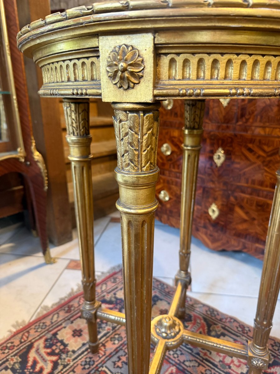 GUERIDON DE STYLE LOUIS XVI-photo-3