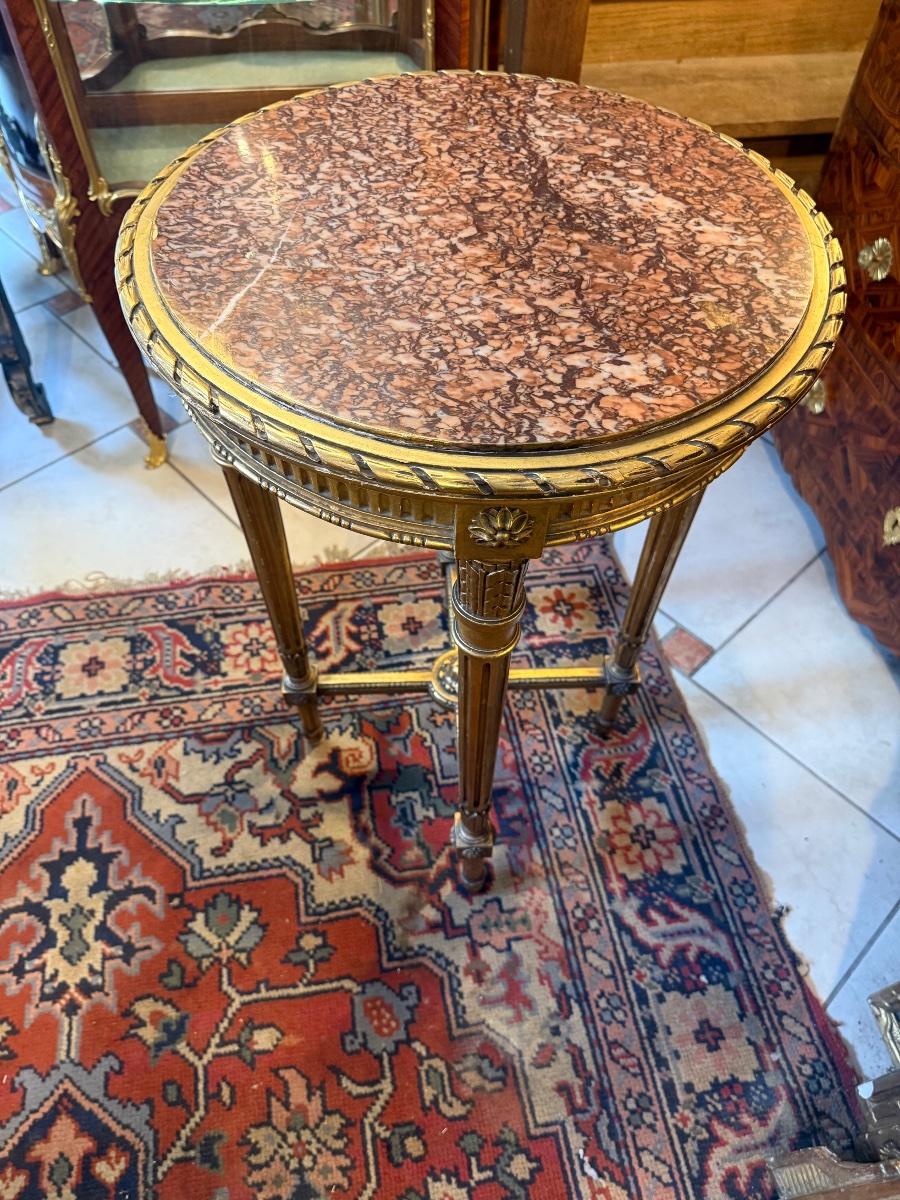 GUERIDON DE STYLE LOUIS XVI-photo-5