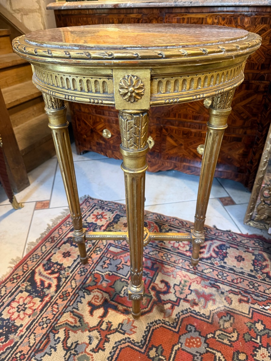 GUERIDON DE STYLE LOUIS XVI-photo-6