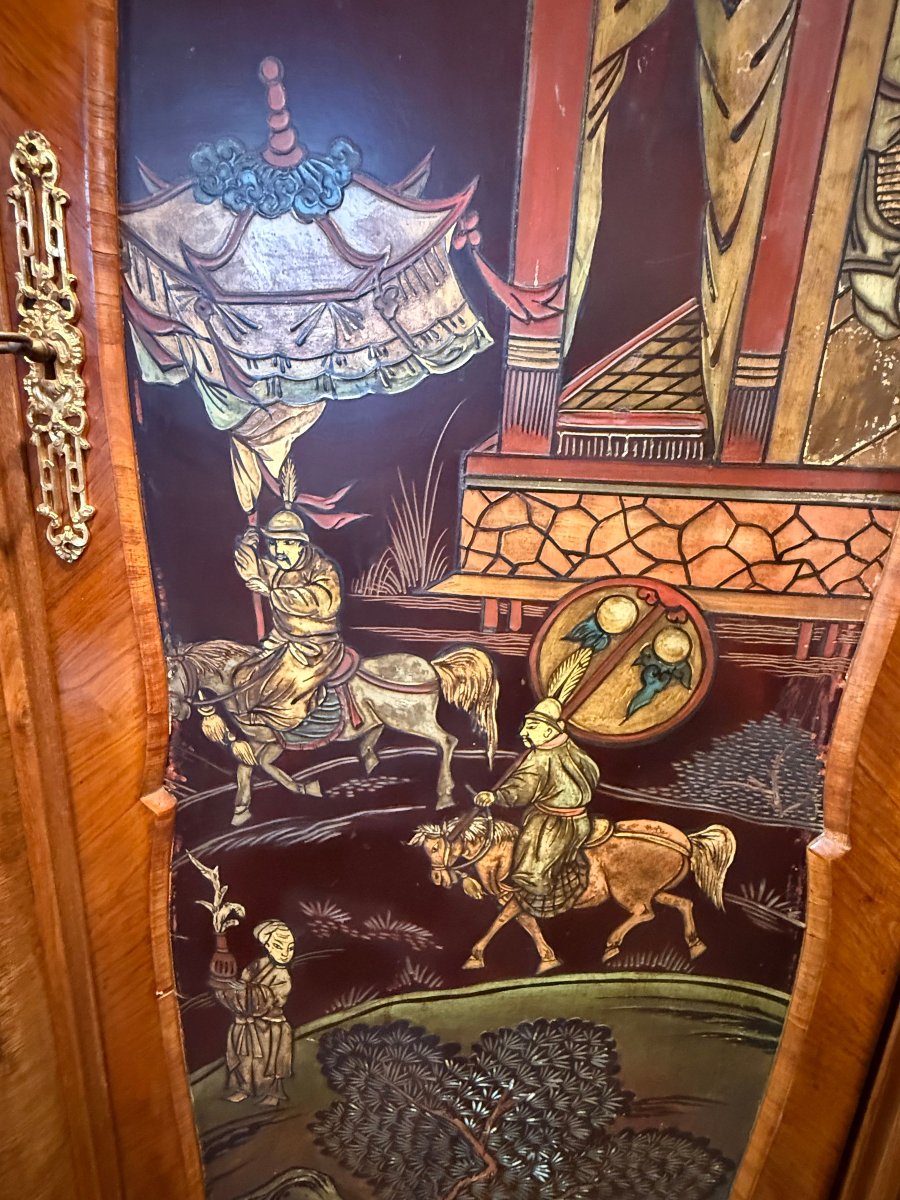 ENSEMBLE BUREAU ET CABINET DE TRAVAIL DE STYLE LOUIS XV-photo-5