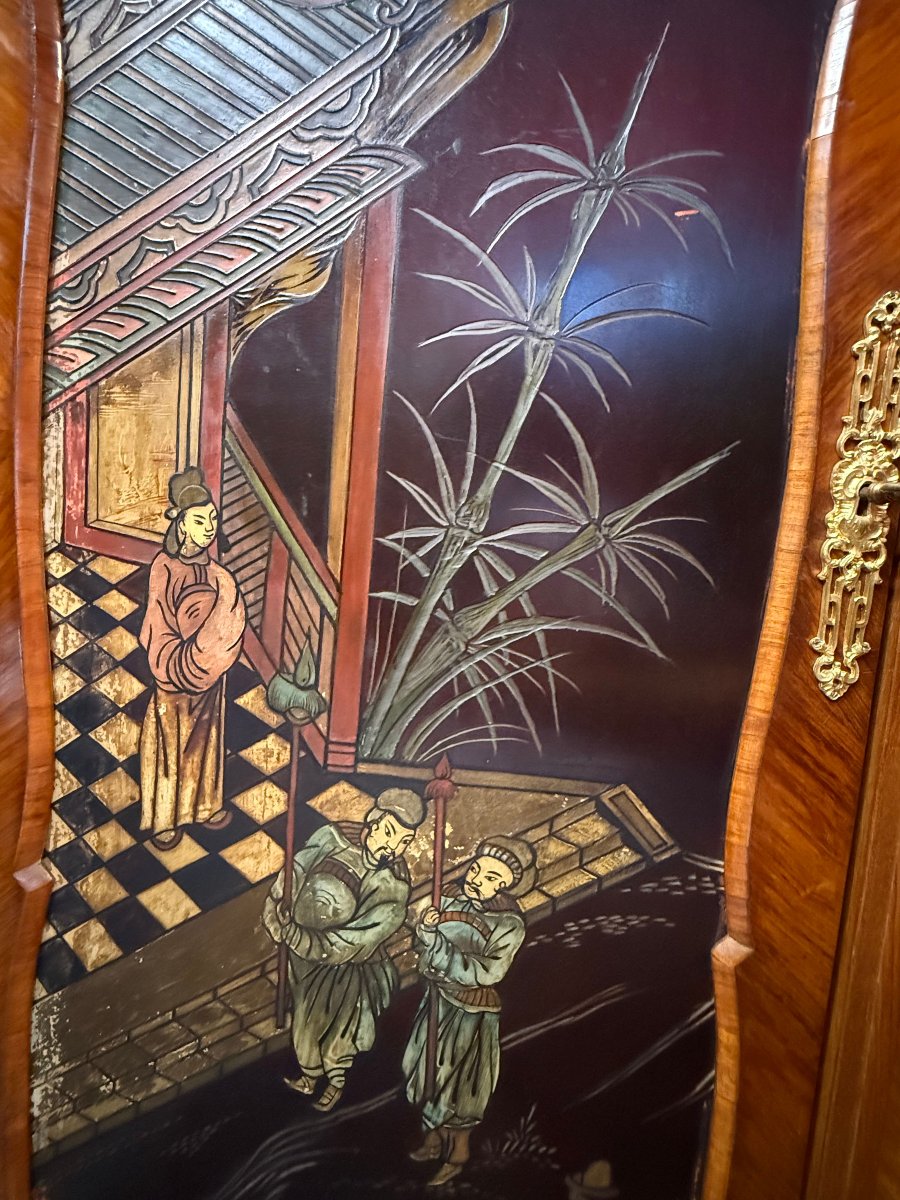 ENSEMBLE BUREAU ET CABINET DE TRAVAIL DE STYLE LOUIS XV-photo-6