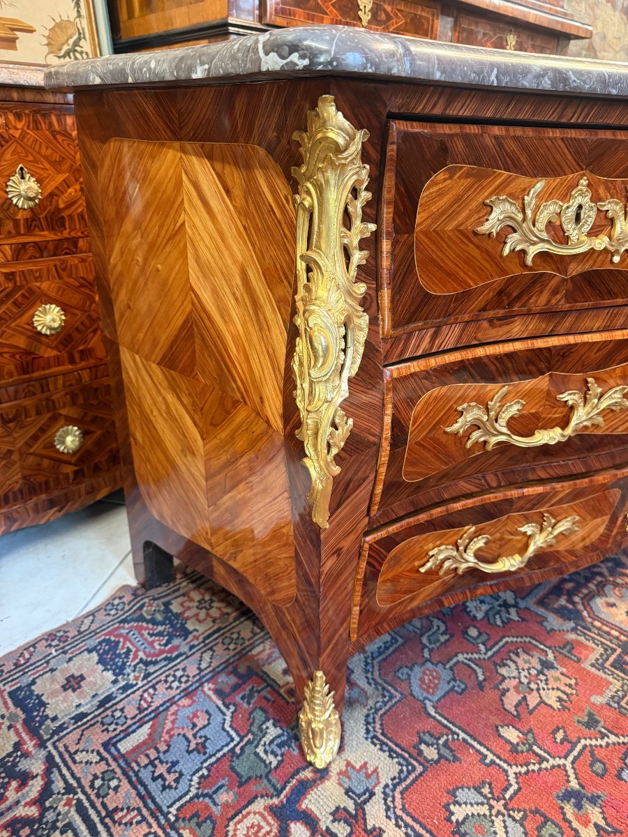 Louis XV-period Chest Of Drawers, Stamped "lefevre"-photo-2