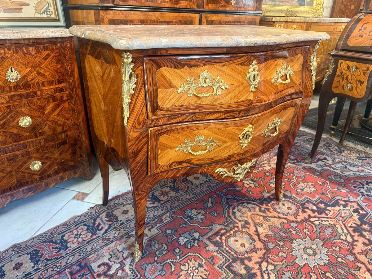  COMMODE  EPOQUE LOUIS XV ESTAMPILLEE JACQUES BIRCKLE-photo-3