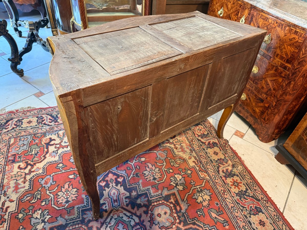 .COMMODE  DE STYLE LOUS XV EN LAQUE DE CHINE-photo-5