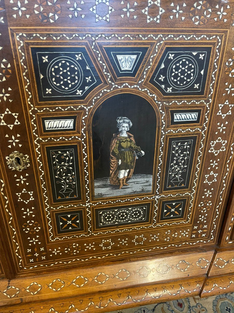Cabinet With Leaves Of The Italian Renaissance-photo-3
