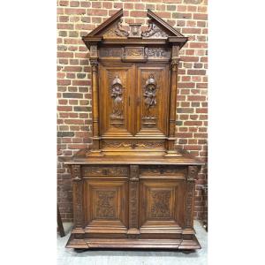 Renaissance Carved Two Body Buffet