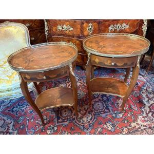 PAIRE DE CHEVETS DE STYLE LOUIS XV