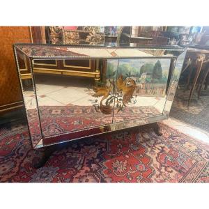BUFFET EN MIROIR DES ANNEES 1950
