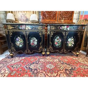 Pair Of Napoleon III-style Sideboards