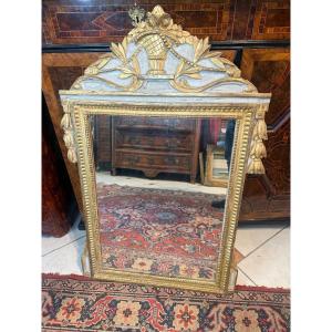 18th Century Gilded Wood Louis XV Provençale Mirror