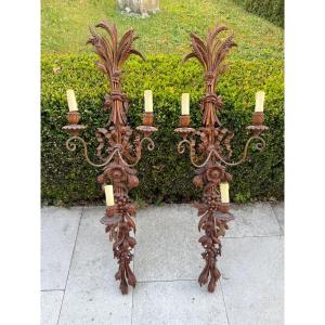 Pair Of Provençal Wall Sconces In The Louis XVI Style