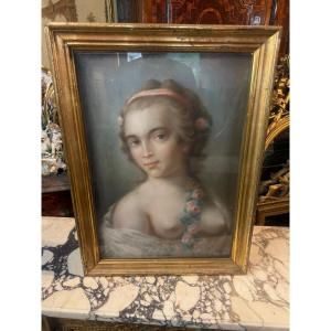 Woman's Portrait In Pastel