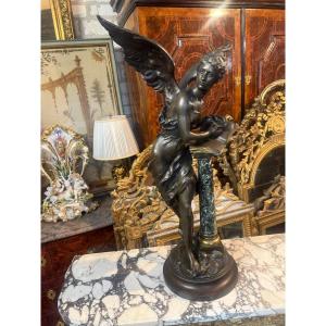 Bronze Sculpture Depicting The Guest Book Signed By Mathurin Moreau (1822–1912)