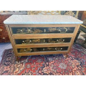 Louis XVI-style Chest Of Drawers Attributed To The Jansen House