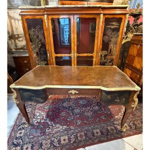 ENSEMBLE BUREAU ET CABINET DE TRAVAIL DE STYLE LOUIS XV