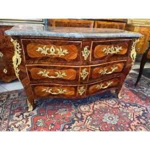 COMMODE TOMBEAU EPOQUE LOUIS XV ESTAMPILLE LEFEVRE